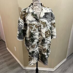Favant men’s Hawaiian button down‎ shirt XL